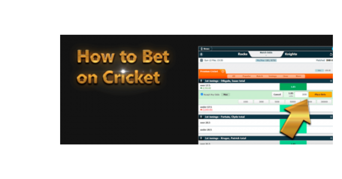 How To Bet Online Cricket?