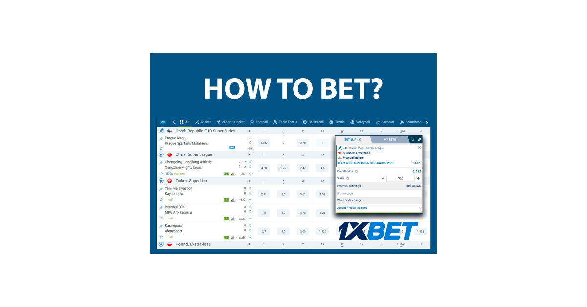 How To Place Bet In 1Xbet?