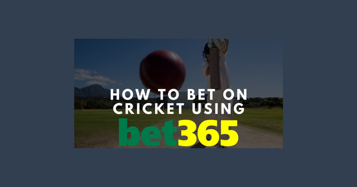 How To Bet In Bet365 For Cricket?