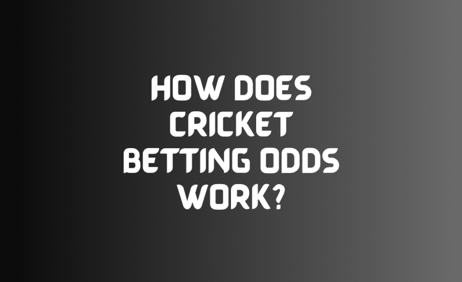 How Does Cricket Betting Odds Work?