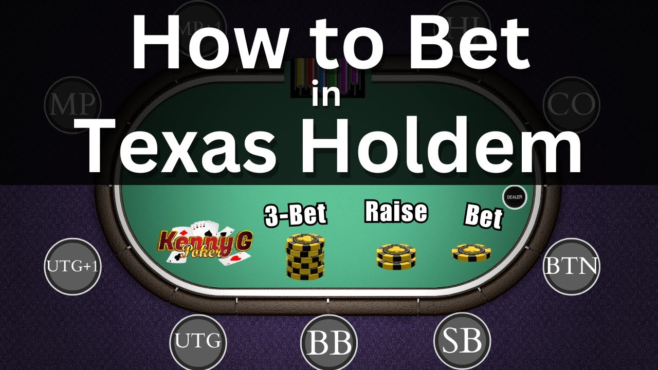 How To Bet In Texas Holdem?