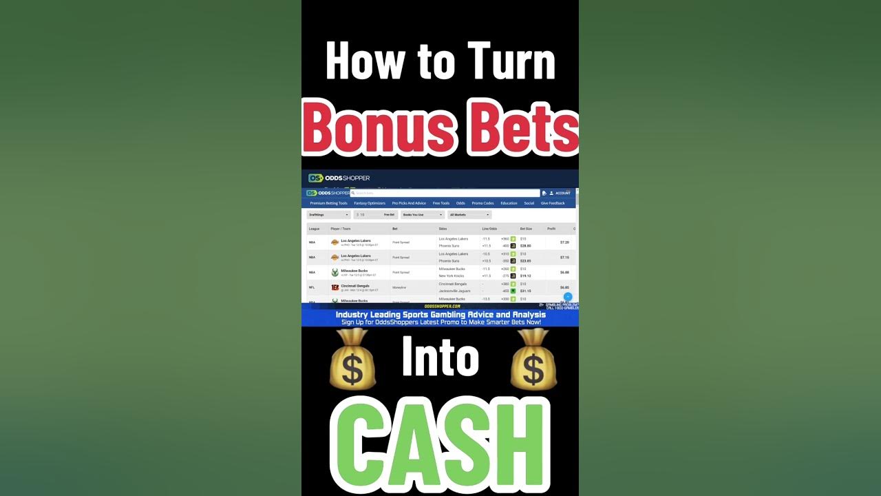 How To Turn Bonus Bets Into Cash?