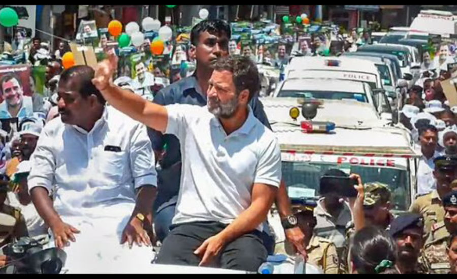 Rahul Gandhi’s helicopter searched by EC officials in Nilgiris, Cong scion holds roadshow in Wayanad