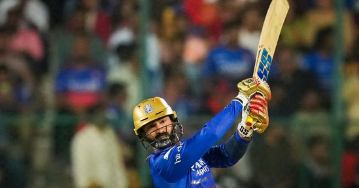 Dinesh Karthik takes Rohit Sharma’s ‘T20 World Cup mein select hona hai’ tease seriously, smashes IPL 2024’s biggest six