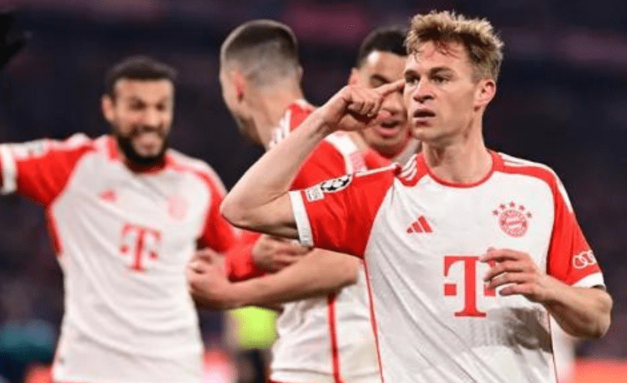 Joshua Kimmich heads Bayern Munich past Arsenal into Champions League semis