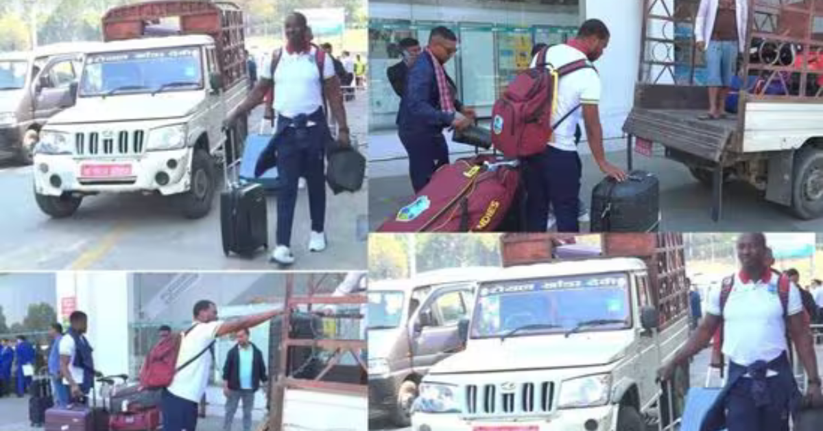 Have you seen such a reception for international players? A strange thing happened in Nepal with the West Indies team