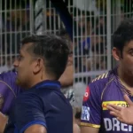 Guatam Gambhirs argument with an umpire during KKR vs RCB clash