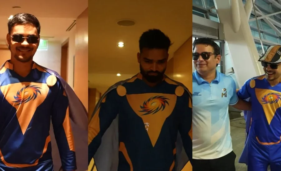 IPL 2024: Here’s why Ishan Kishan and other MI players don Superman attire at Mumbai Airport