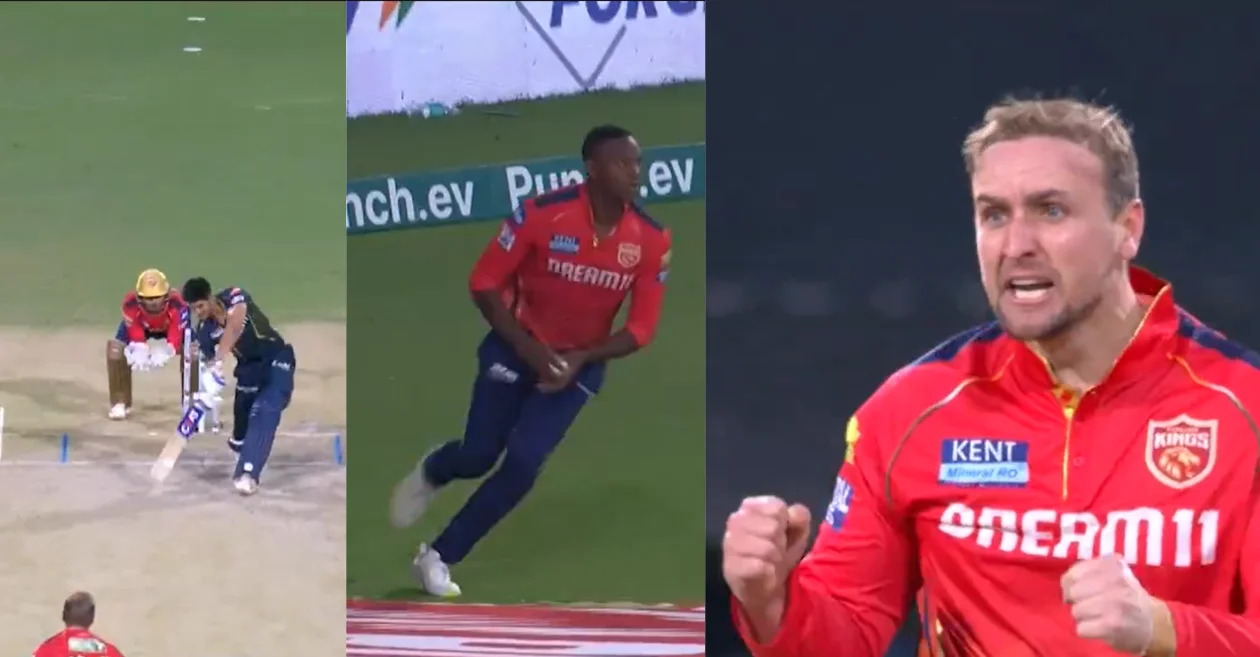 Liam Livingstone celebrates passionately after dismissing Shubman Gill in PBKS vs GT clash | IPL 2024