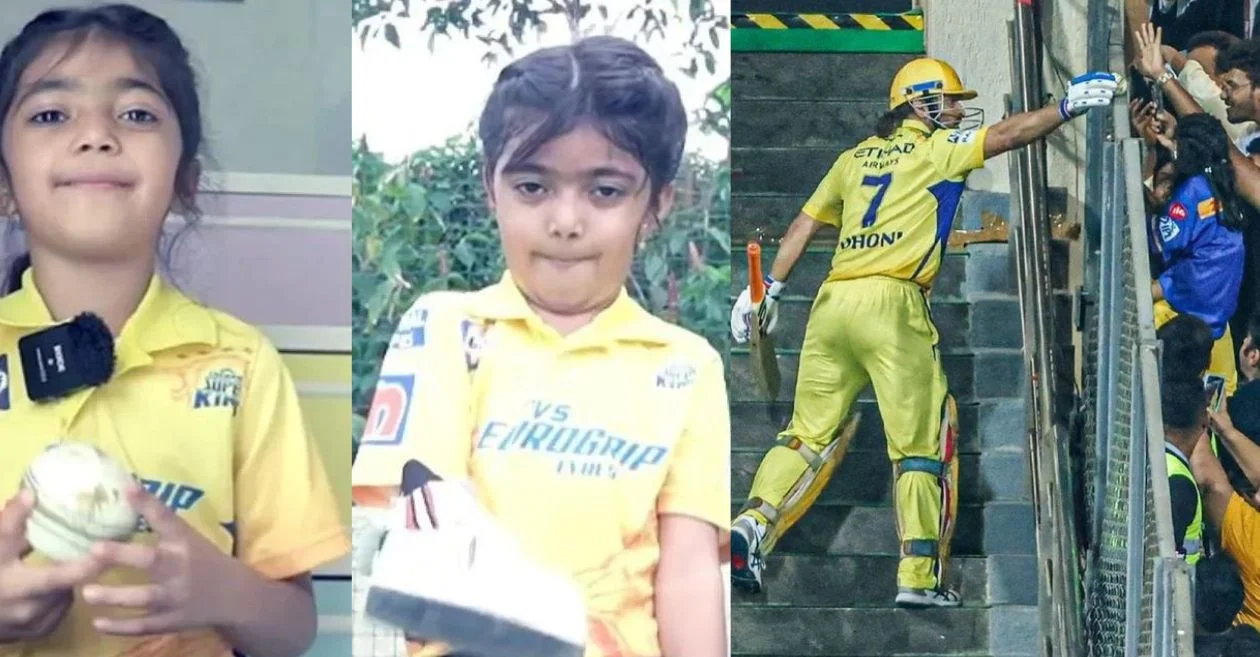 Viral little fan girl Meher reflects on MS Dhoni’s heartening gesture of gifting a ball to her