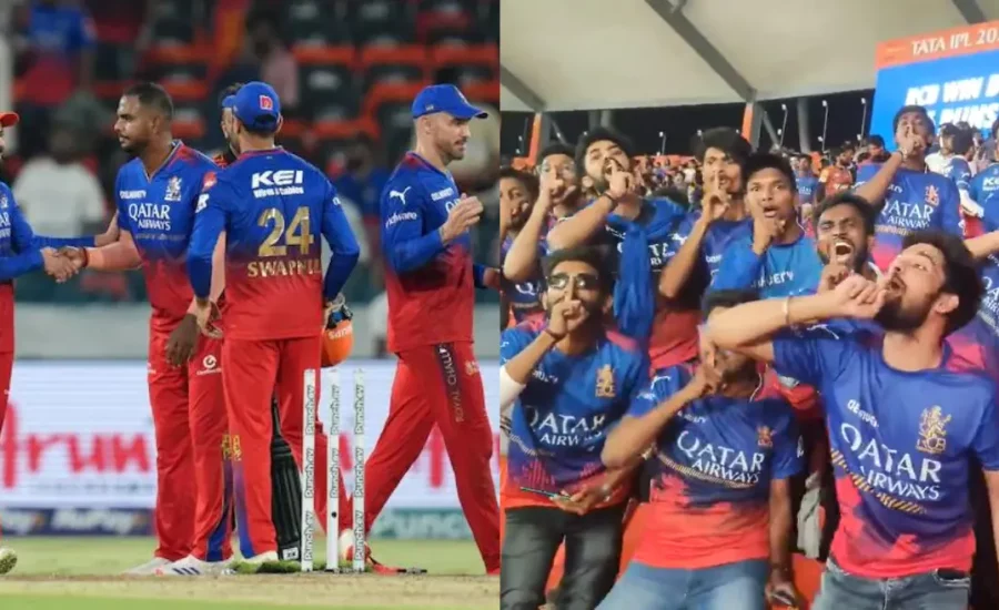 RCB fans celebrate victory over SRH with the iconic ‘shush’ celebration