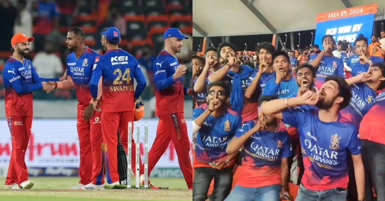 RCB fans celebrate victory over SRH with the iconic ‘shush’ celebration