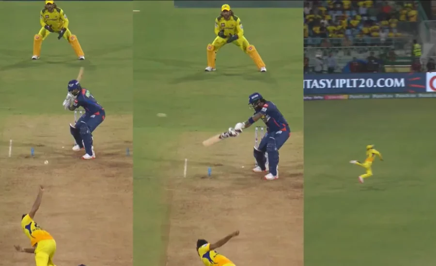 Ravindra Jadeja takes a flying catch to dismiss KL Rahul in LSG vs CSK clash in IPL 2024