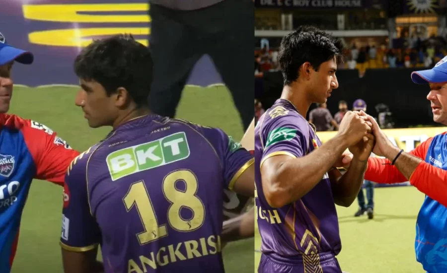 IPL 2024:Ricky Ponting gives batting tips to Angkrish Raghuvanshi after KKR vs DC clash