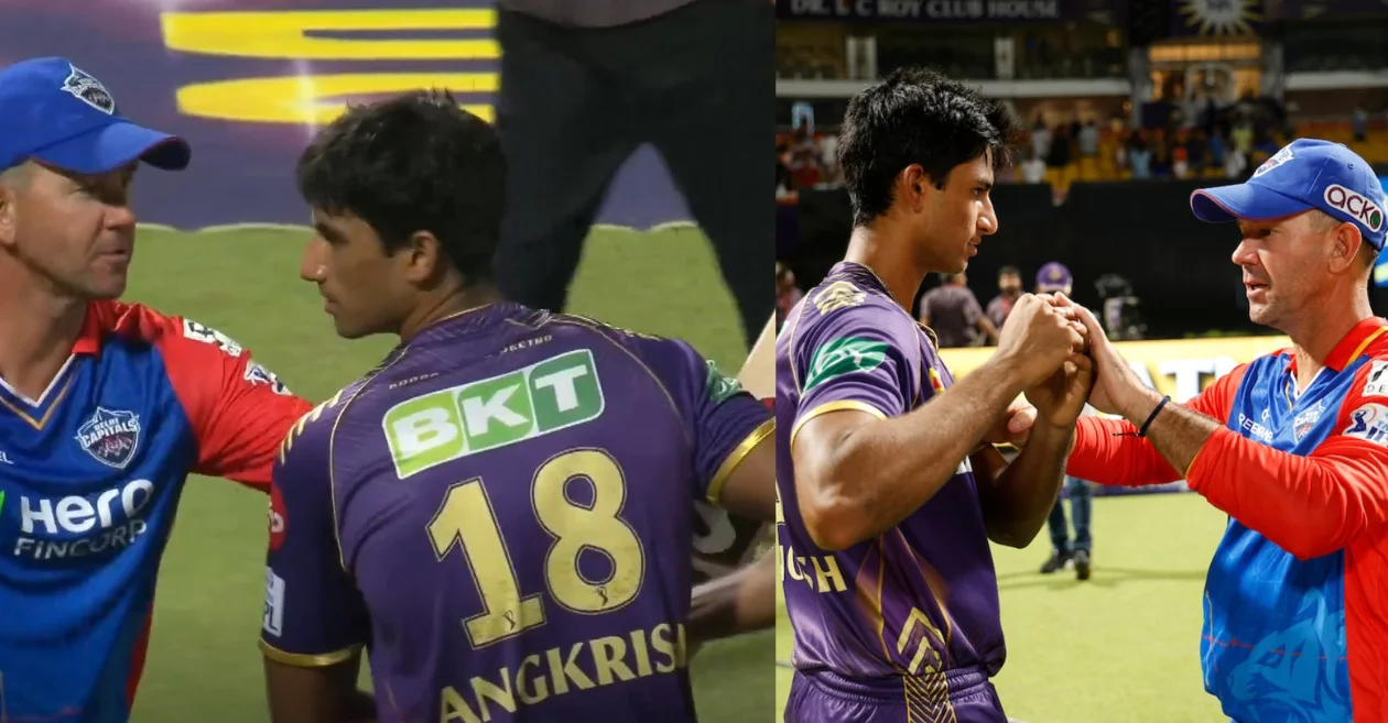 IPL 2024:Ricky Ponting gives batting tips to Angkrish Raghuvanshi after KKR vs DC clash