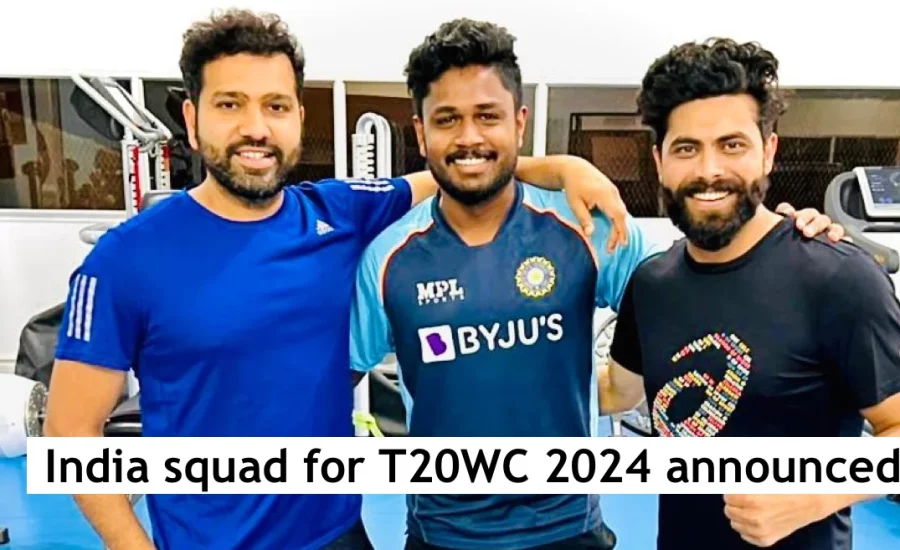 BCCI announces India squad for T20 World Cup 2024; Sanju Samson replaces KL Rahul