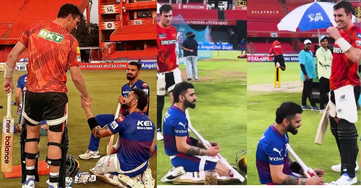 Virat Kohli’s light-hearted banter with Pat Cummins goes viral ahead of SRH vs RCB clash