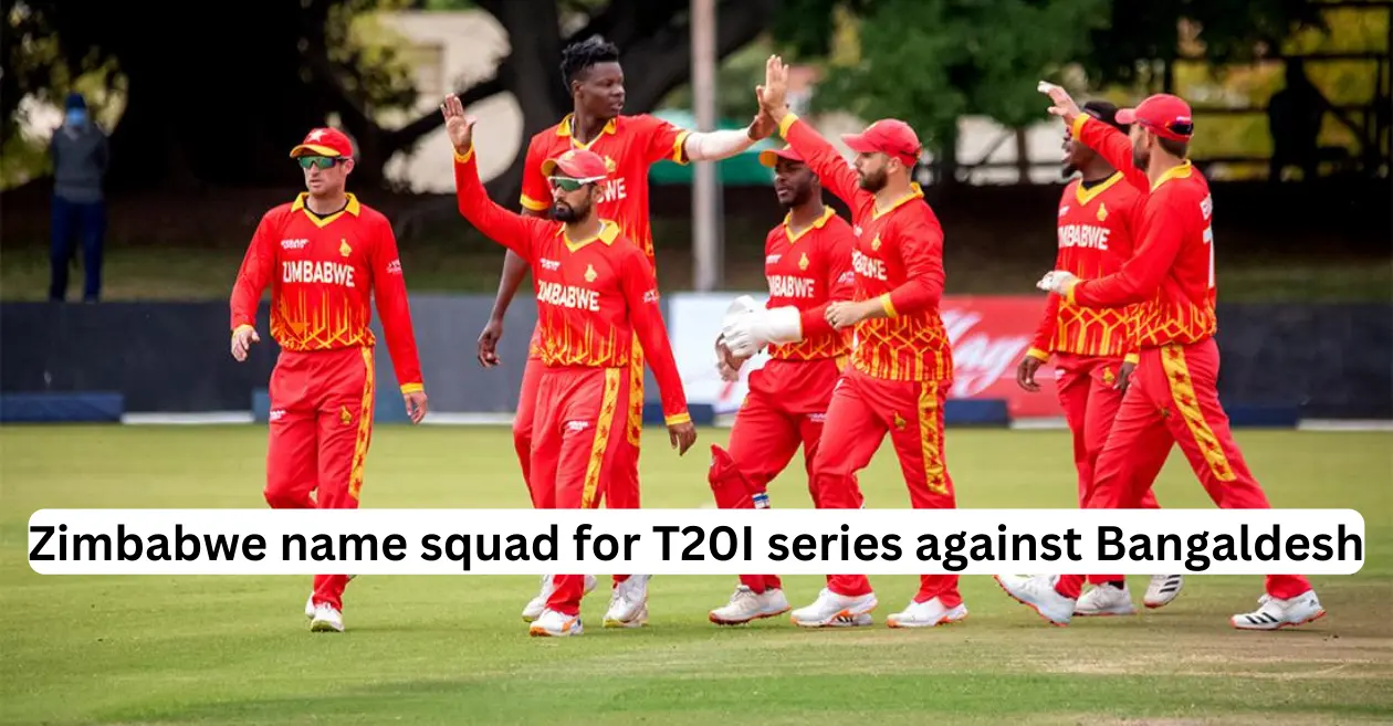 Zimbabwe Cricket announces squad for the T20I series against Bangladesh