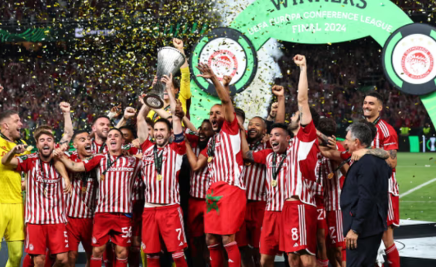 Olympiakos win Europa Conference League after El Kaabi floors Fiorentina