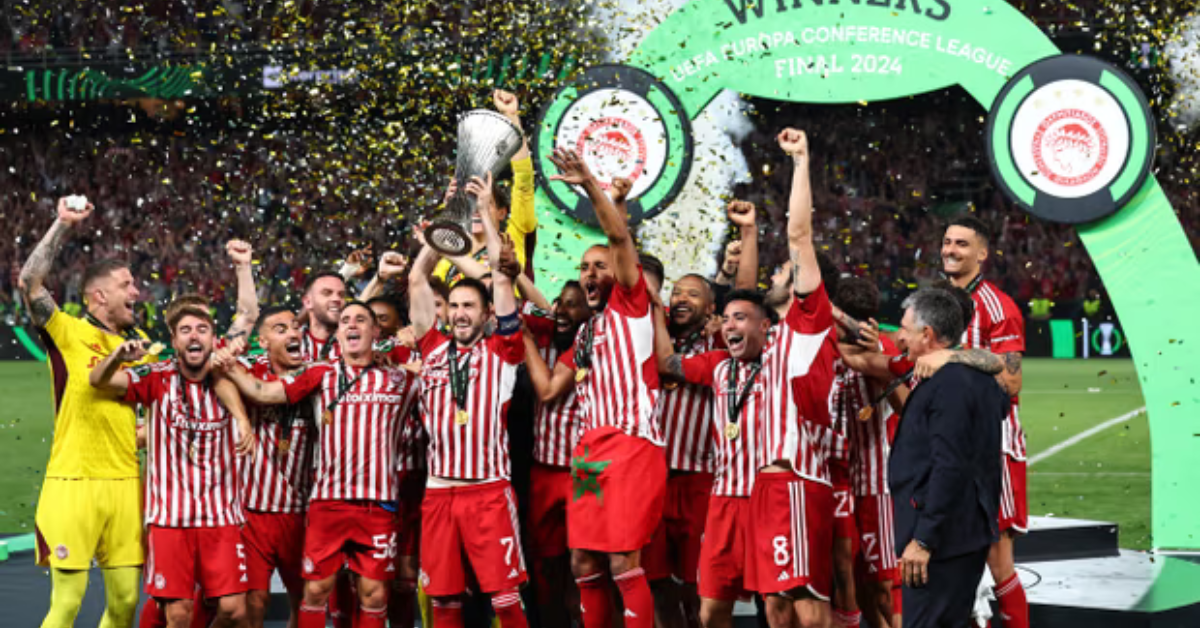 Olympiakos win Europa Conference League after El Kaabi floors Fiorentina