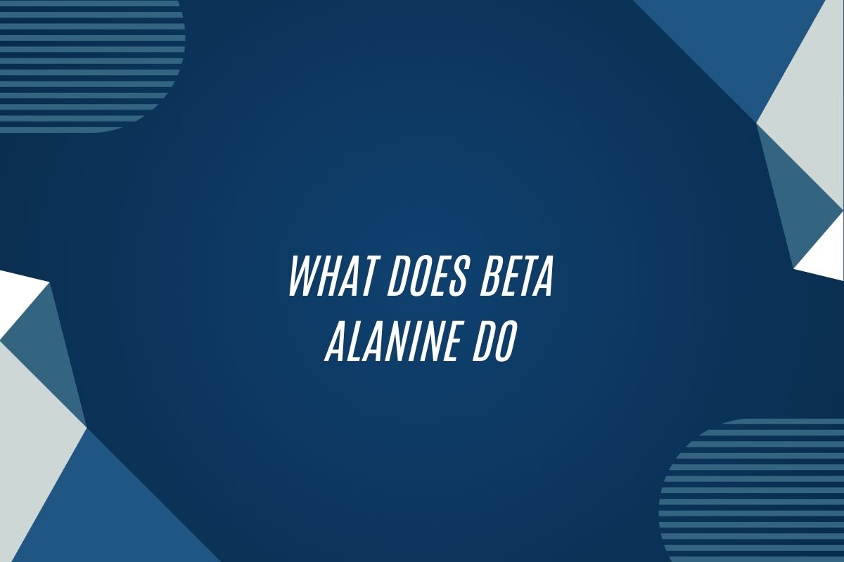 What Does Beta Alanine Do