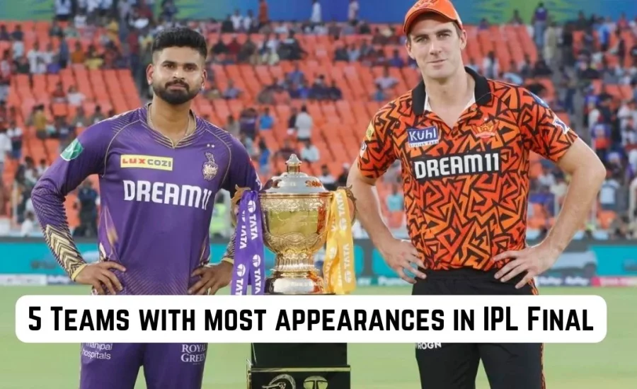 Top 5: Teams with most appearances in the Indian Premier League (IPL) final