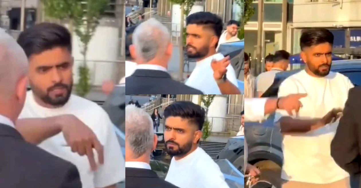 Angry Babar Azam loses cool at fans for mobbing him in Cardiff – ENG vs PAK