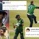 Babar Azam out on duck