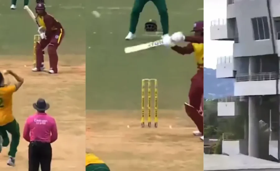 WI vs SA : Brandon King hits a massive six off Gerald Coetzee in the first T20I