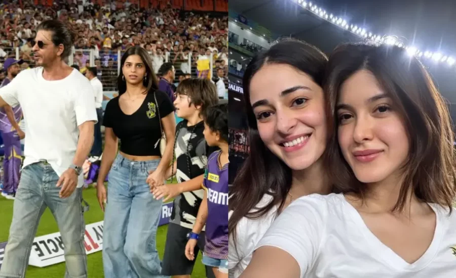 SRK, Suhana Khan and Ananya Panday celebrate as KKR walks into IPL 2024 final