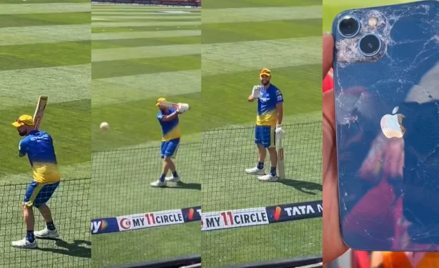 Daryl Mitchell’s practice shot shatters a fan’s iPhone, CSK batter presents special gift in return | IPL 2024