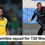 David Wiese Namibia squad for T20 World Cup 2024