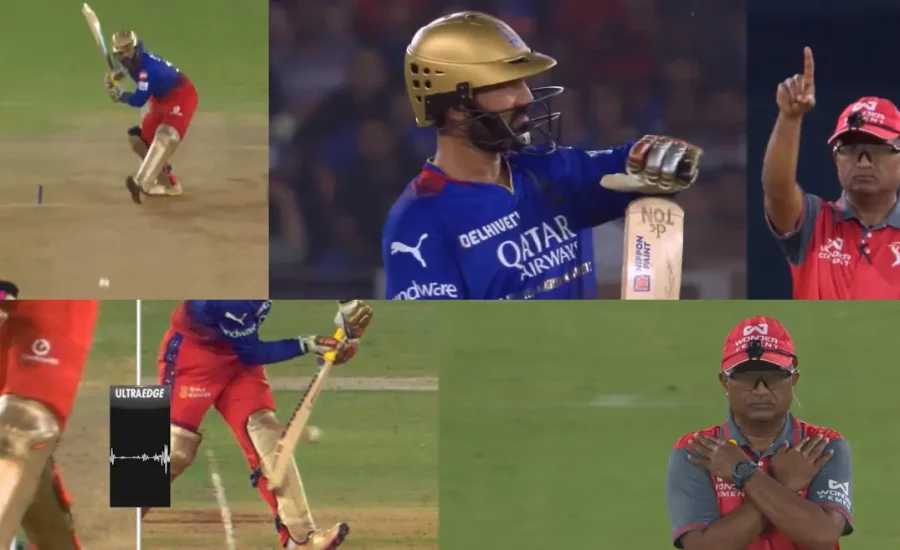 IPL 2024 : Controversy erupts after Dinesh Karthik given ‘Not out’ by third umpire in RR vs RCB Eliminator