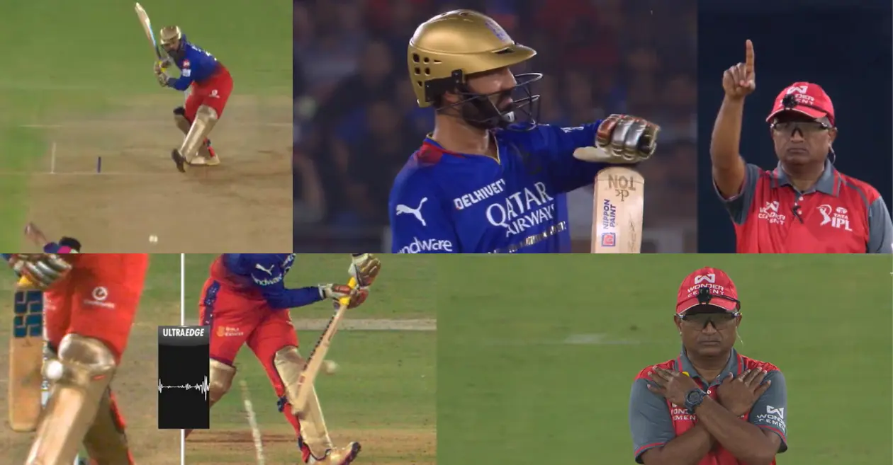 IPL 2024 : Controversy erupts after Dinesh Karthik given ‘Not out’ by third umpire in RR vs RCB Eliminator