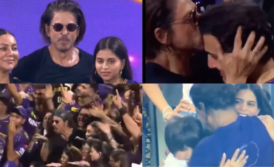 Emotional Shah Rukh Khan celebrates KKR’s IPL 2024 win with daughter Suhana, warmly embraces Gautam Gambhir