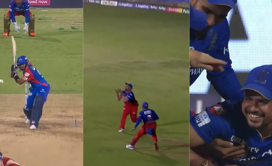 IPL 2024: Karn Sharma takes a spectacular diving catch to dismiss Shai Hope during RCB vs DC clash