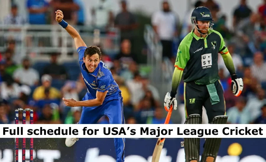 Major League Cricket announces the complete schedule for MLC 2024