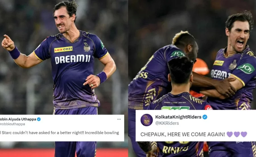 Twitter erupts as Mitchell Starc’s relentless bowling leads KKR to IPL 2024 final with victory over SRH in Qualifier 1