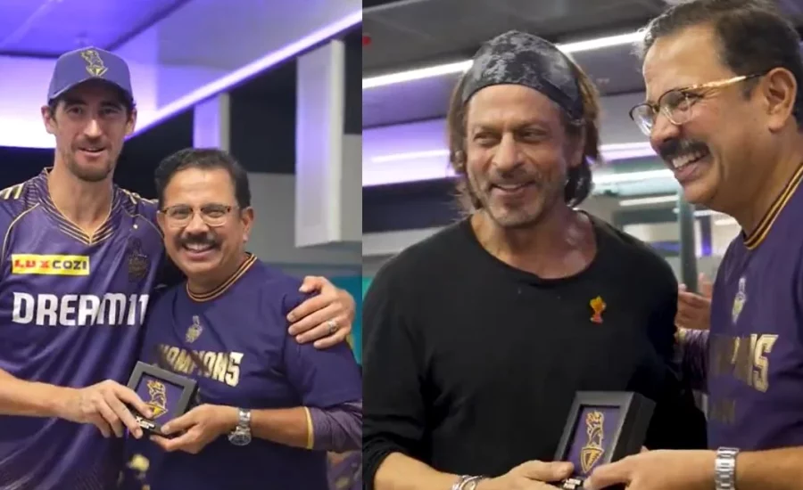 KKR CEO honours Mitchell Starc, Andre Russell and others after IPL 2024 title win; Shah Rukh Khan gets a special award