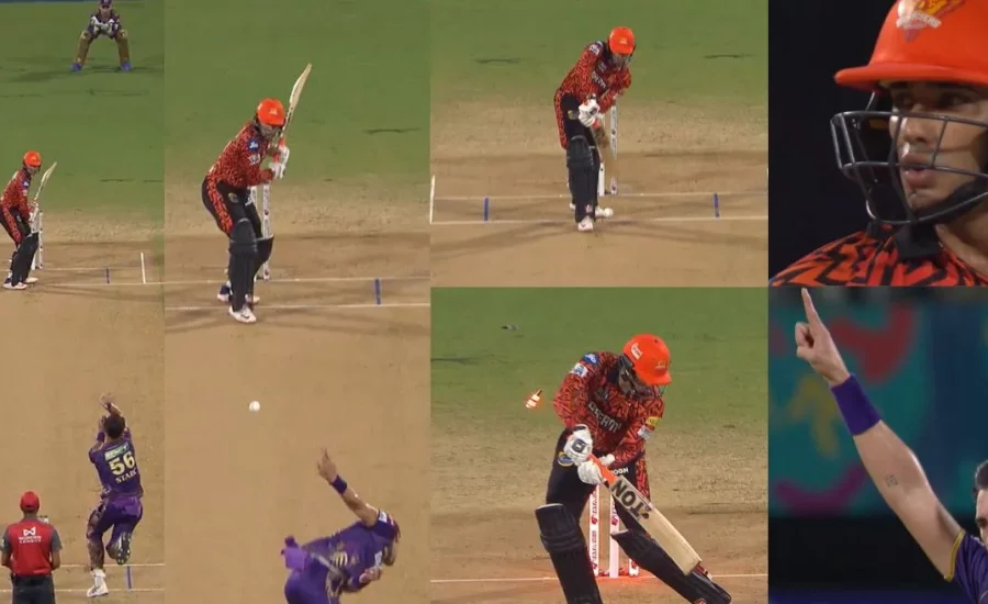 Mitchell Starc cleans up Abhishek Sharma with a peach of a delivery | IPL 2024 Final, KKR vs SRH