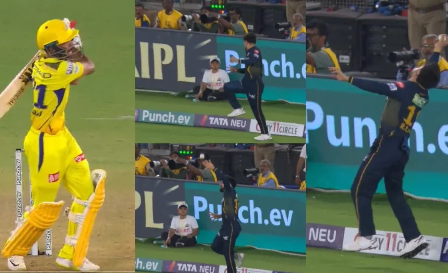 WATCH: Rashid Khan pulls off a sensational catch to dismiss Ruturaj Gaikwad in GT vs CSK clash | IPL 2024