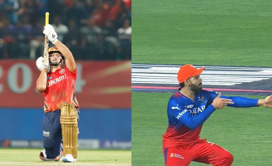 IPL 2024 : Virat Kohli teases Rilee Rossouw’s wicket with a ‘gun celebration’ during PBKS vs RCB clash