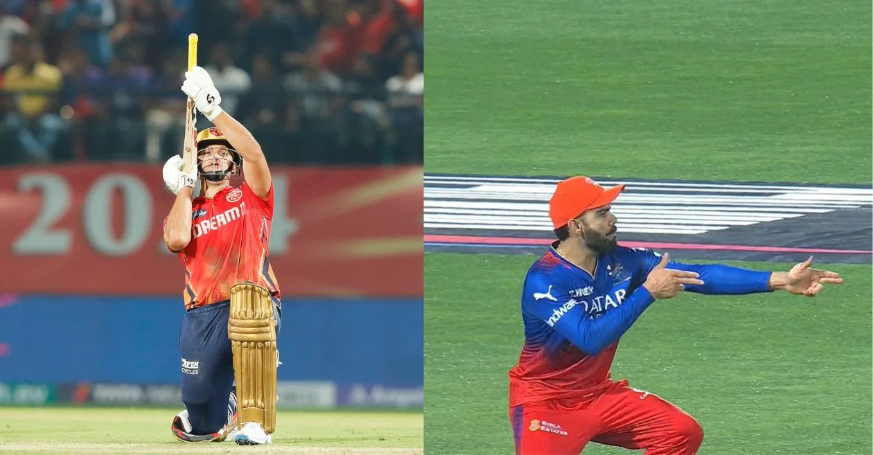 IPL 2024 : Virat Kohli teases Rilee Rossouw’s wicket with a ‘gun celebration’ during PBKS vs RCB clash