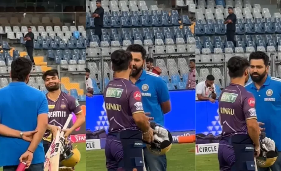 Rohit Sharma’s heartwarming gesture for Rinku Singh after KKR star’s snub from T20 World Cup squad