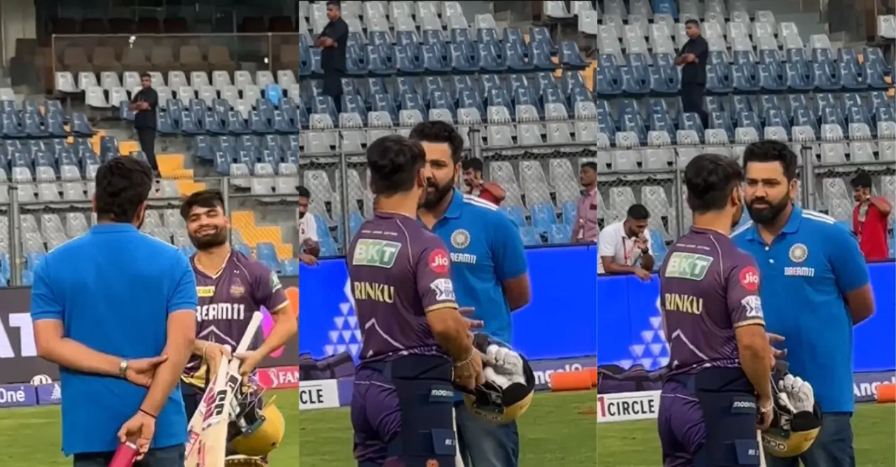 Rohit Sharma’s heartwarming gesture for Rinku Singh after KKR star’s snub from T20 World Cup squad