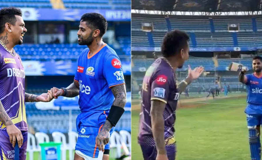 IPL 2024: Sunil Narine in splits after Suryakumar Yadav imitates his century celebration