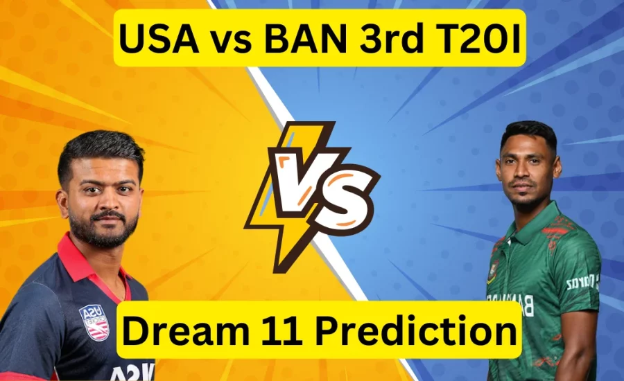 USA vs BAN 2024, 3rd T20I: Match Prediction, Dream11 Team, Fantasy Tips & Pitch Report | USA vs Bangladesh