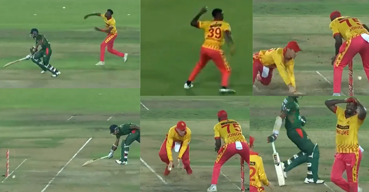 Zimbabwe miss double run-out chance in comedy of errors against Bangladesh in 4th T20I