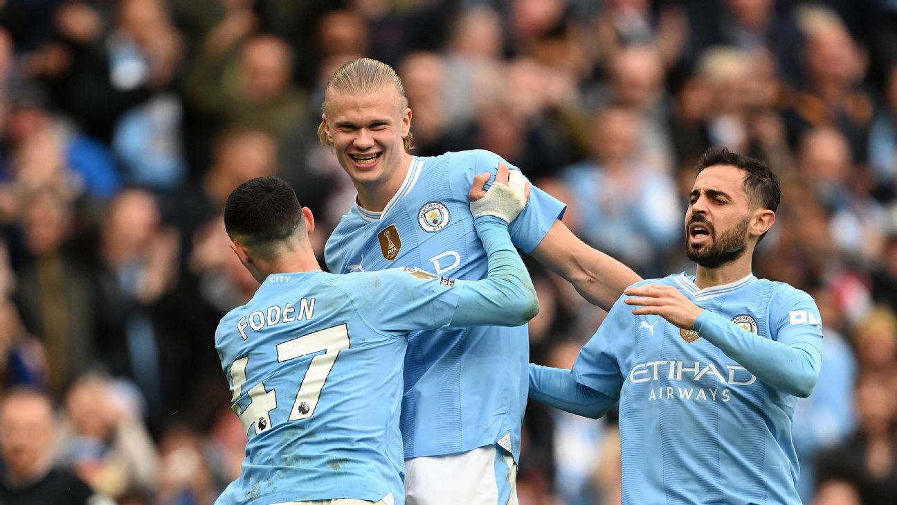 Man City, Haaland showing no stress in pursuit of Premier League title