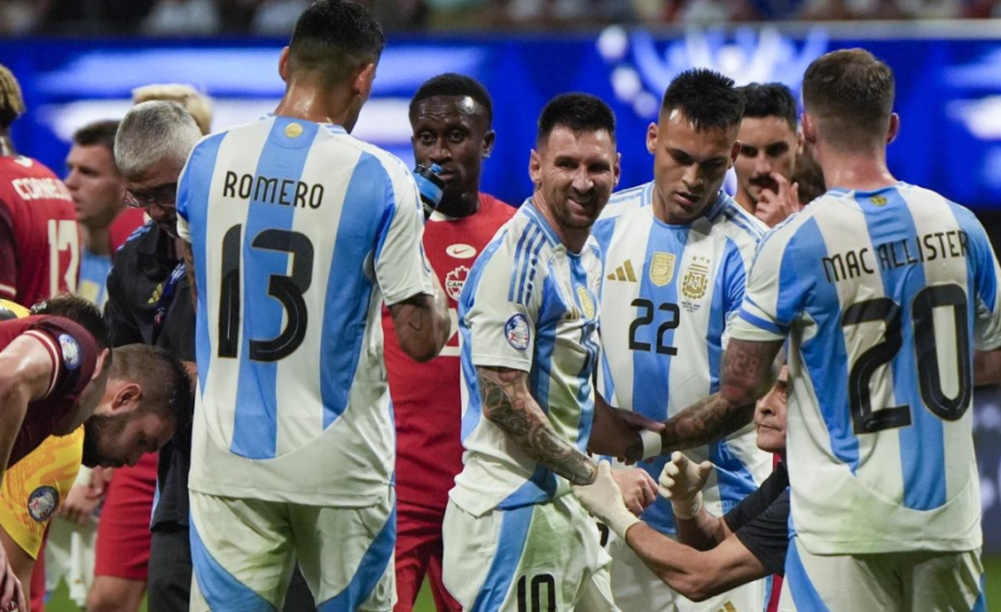 Messi and Argentina overcome Canada and poor surface, start Copa America title defense with 2-0 win